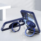 For Samsung Galaxy S23 5G 360 Holder MagSafe Acrylic Hybrid TPU Phone Case(Blue)