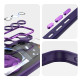 For Samsung Galaxy S23 5G 360 Holder MagSafe Acrylic Hybrid TPU Phone Case(Purple)