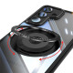 For Samsung Galaxy S24+ 5G 360 Holder MagSafe Acrylic Hybrid TPU Phone Case(Black)
