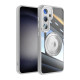 For Samsung Galaxy S24+ 5G 360 Holder MagSafe Acrylic Hybrid TPU Phone Case(Grey)