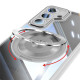 For Samsung Galaxy S24+ 5G 360 Holder MagSafe Acrylic Hybrid TPU Phone Case(Grey)