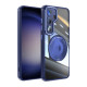 For Samsung Galaxy S24+ 5G 360 Holder MagSafe Acrylic Hybrid TPU Phone Case(Blue)