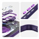 For Samsung Galaxy S24+ 5G 360 Holder MagSafe Acrylic Hybrid TPU Phone Case(Purple)