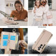 For Samsung Galaxy S24+ 5G Crossbody Ring Multifunctional Wallet Leather Phone Case(White)