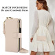 For Samsung Galaxy S24+ 5G Crossbody Ring Multifunctional Wallet Leather Phone Case(White)