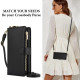 For Samsung Galaxy S24+ 5G Crossbody Ring Multifunctional Wallet Leather Phone Case(Black)