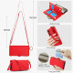 For Samsung Galaxy S24+ 5G Crossbody Ring Multifunctional Wallet Leather Phone Case(Red)