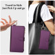 For Samsung Galaxy S24+ 5G Crossbody Ring Multifunctional Wallet Leather Phone Case(Dark Purple)