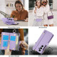 For Samsung Galaxy S24+ 5G Crossbody Ring Multifunctional Wallet Leather Phone Case(Purple)