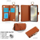 For Samsung Galaxy S24+ 5G Crossbody Ring Multifunctional Wallet Leather Phone Case(Brown)