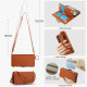For Samsung Galaxy S24+ 5G Crossbody Ring Multifunctional Wallet Leather Phone Case(Brown)