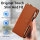 For Samsung Galaxy S24+ 5G Crossbody Ring Multifunctional Wallet Leather Phone Case(Brown)
