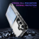For Samsung Galaxy S24+ 5G Card Holder Acrylic Hybrid TPU Phone Case(Transparent Black)