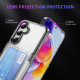 For Samsung Galaxy S24+ 5G Card Holder Acrylic Hybrid TPU Phone Case(Transparent Black)