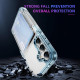 For Samsung Galaxy S24+ 5G Card Holder Acrylic Hybrid TPU Phone Case(Transparent Blue)