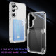 For Samsung Galaxy S24+ 5G Card Holder Acrylic Hybrid TPU Phone Case(Transparent)