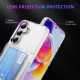 For Samsung Galaxy S24+ 5G Card Holder Acrylic Hybrid TPU Phone Case(Transparent)