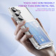 For Samsung Galaxy S24+ 5G Card Holder Acrylic Hybrid TPU Phone Case(Transparent)