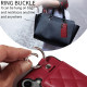 For Samsung Galaxy S24+ 5G Rhombic Texture Card Bag Phone Case with Short Lanyard(Wine Red)
