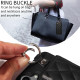 For Samsung Galaxy S24+ 5G Rhombic Texture Card Bag Phone Case with Short Lanyard(Black)