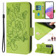 For Samsung Galaxy S24+ 5G Embossed Rose RFID Anti-theft Leather Phone Case(Green)