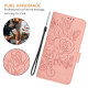 For Samsung Galaxy S24+ 5G Embossed Rose RFID Anti-theft Leather Phone Case(Pink)