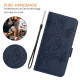 For Samsung Galaxy S24+ 5G Embossed Rose RFID Anti-theft Leather Phone Case(Dark Blue)