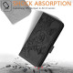 For Samsung Galaxy S24+ 5G Embossed Rose RFID Anti-theft Leather Phone Case(Black)