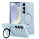 For Samsung Galaxy S24+ 5G MagSafe Rotation Holder PC + Leather Phone Case(Green)