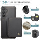 For Samsung Galaxy S24+ 5G JEEHOOD J05 Business Magnetic Style RFID Leather Phone Case(Black)