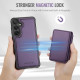 For Samsung Galaxy S24+ 5G JEEHOOD J05 Business Magnetic Style RFID Leather Phone Case(Purple)