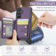 For Samsung Galaxy S24+ 5G JEEHOOD J05 Business Magnetic Style RFID Leather Phone Case(Purple)