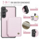 For Samsung Galaxy S24+ 5G JEEHOOD J05 Business Magnetic Style RFID Leather Phone Case(Pink)