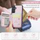 For Samsung Galaxy S24+ 5G JEEHOOD J05 Business Magnetic Style RFID Leather Phone Case(Pink)