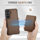 For Samsung Galaxy S24+ 5G JEEHOOD J05 Business Magnetic Style RFID Leather Phone Case(Brown)