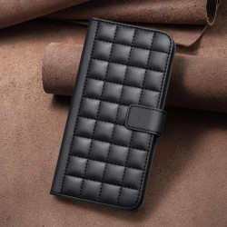 For Samsung Galaxy S23+ 5G Square Texture Leather Phone Case(Black)