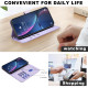 For Samsung Galaxy S24+ 5G Square Texture Leather Phone Case(Purple)