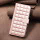 For Samsung Galaxy S24+ 5G Square Texture Leather Phone Case(Rose Gold)
