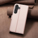 For Samsung Galaxy S24+ 5G Square Texture Leather Phone Case(Rose Gold)