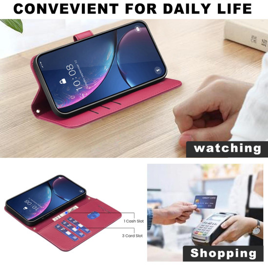 For Samsung Galaxy S24+ 5G Square Texture Leather Phone Case(Red)