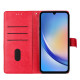 For Samsung Galaxy S24+ 5G Butterflies and Flowers Leather Phone Case(Red)