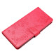 For Samsung Galaxy S24+ 5G Butterflies and Flowers Leather Phone Case(Red)
