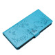 For Samsung Galaxy S24+ 5G Butterflies and Flowers Leather Phone Case(Blue)