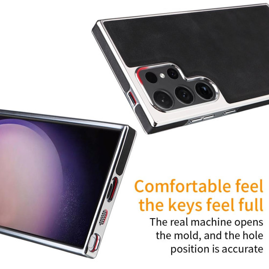 For Samsung Galaxy S24+ 5G Electroplated Side PU Hybrid TPU MagSafe Phone Case(Green)