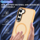 For Samsung Galaxy S24+ 5G MagSafe Magnetic Skin Feel Frosted Phone Case(Orange)