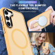 For Samsung Galaxy S24+ 5G MagSafe Magnetic Skin Feel Frosted Phone Case(Orange)