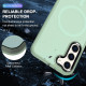 For Samsung Galaxy S24+ 5G MagSafe Magnetic Skin Feel Frosted Phone Case(Light Green)