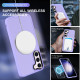 For Samsung Galaxy S24+ 5G MagSafe Magnetic Skin Feel Frosted Phone Case(Light Purple)