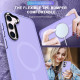 For Samsung Galaxy S24+ 5G MagSafe Magnetic Skin Feel Frosted Phone Case(Light Purple)