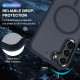 For Samsung Galaxy S24+ 5G MagSafe Magnetic Skin Feel Frosted Phone Case(Dark Blue)